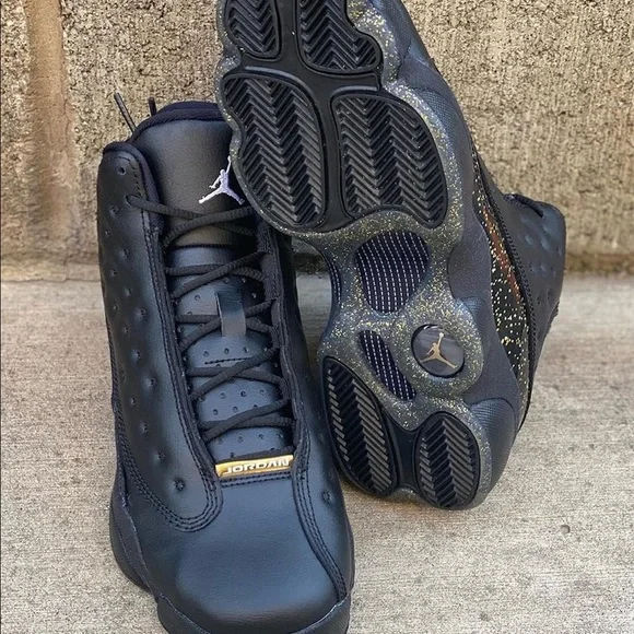 Shoes Jordan Retro 13 Black Gold Poshmark - Main Image